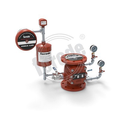 Valv ta 'Iċċekkjar ta' Allarm Imkabbra B'Pajp Galvanizzat