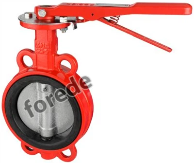 Forede Wafer Style Butterfly Valves B'Operatur tal-Lever